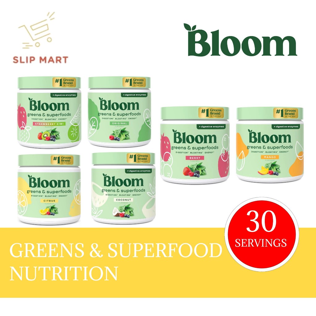 

Bloom Nutrition Greens and Superfoods Powder Juice Smoothies