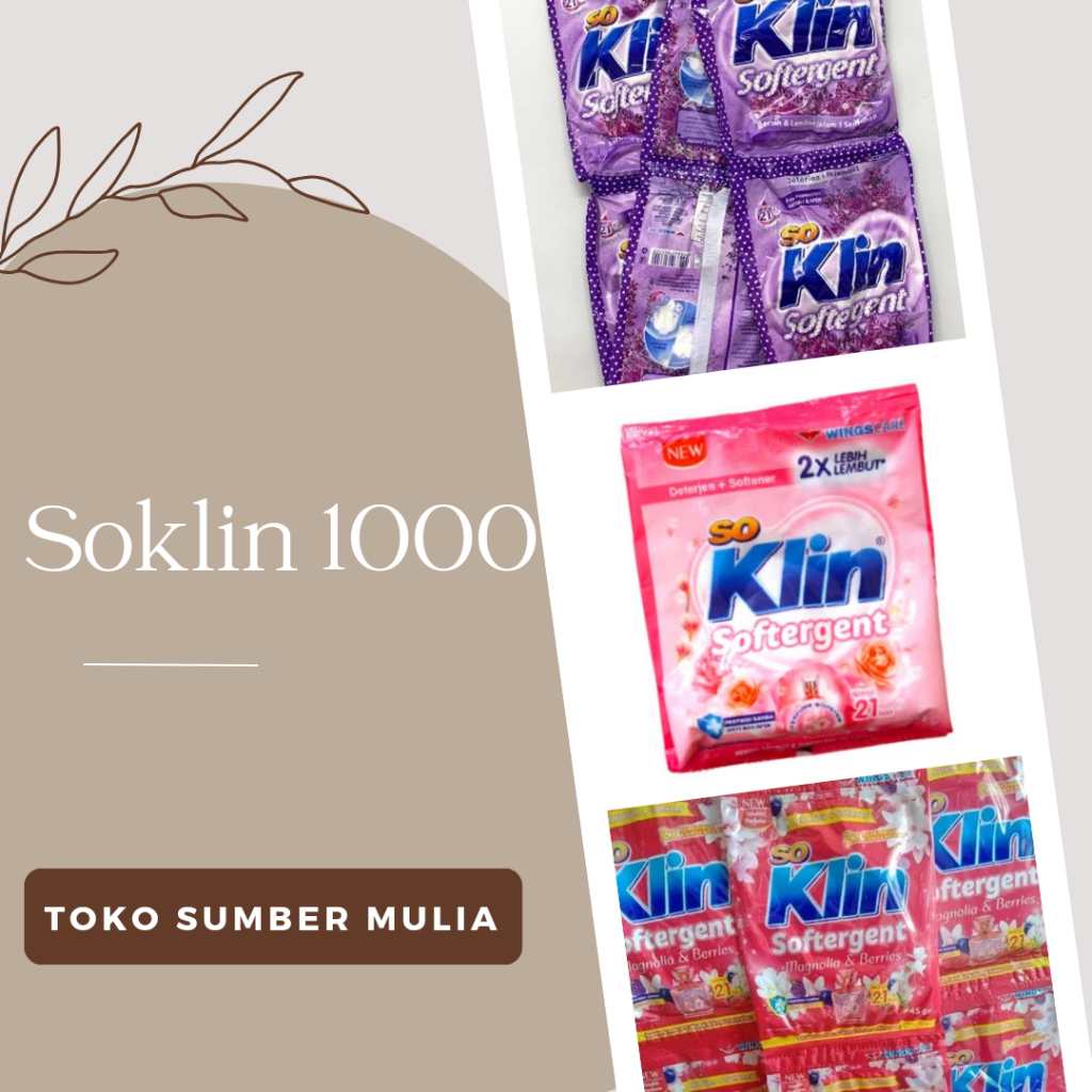 Soklin Softergent 1000 Deterjen Bubuk Renceng