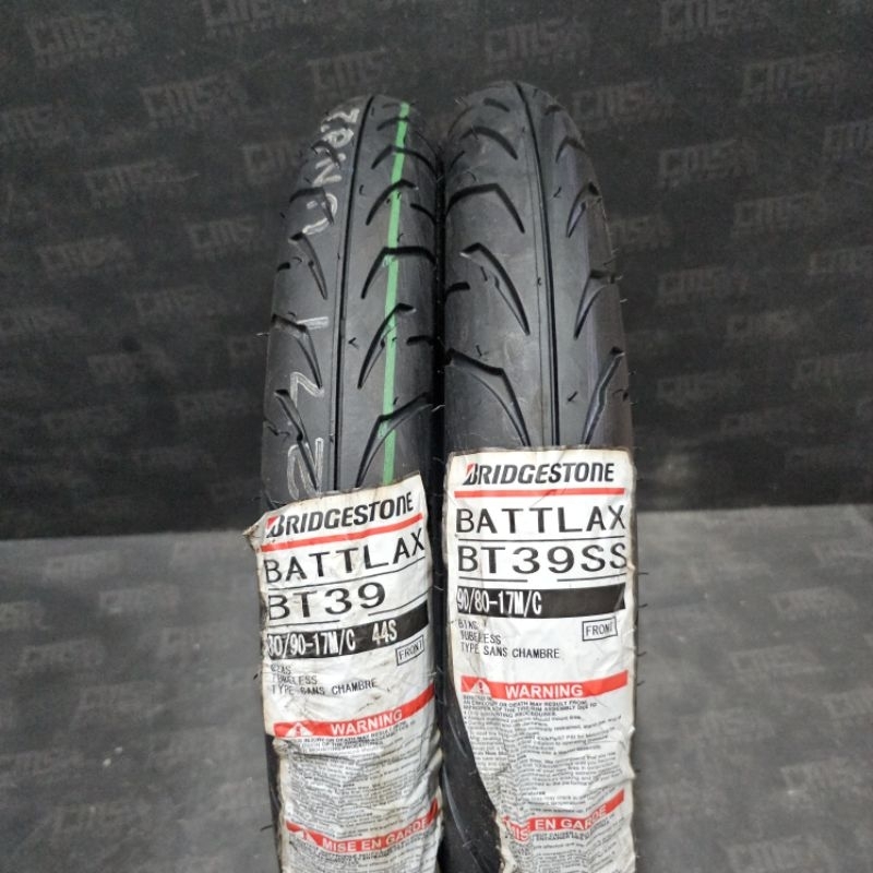 Ban Bridgestone Battlax BT39SS BT39 SS 80 90 17 dan 90 80 17 Produksi Baru