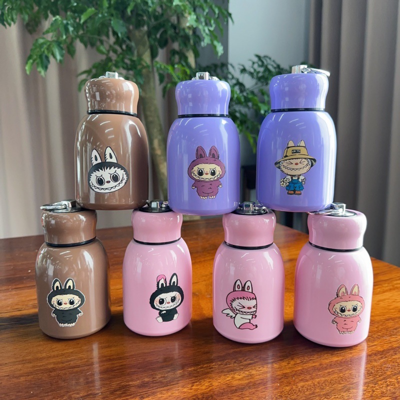 THERMOS KOPI TERMOS MINI KARAKTER LABUBU STAINLESS TAHAN PANAS DAN DINGIN KAPASITAS 300 ML KODE ST81