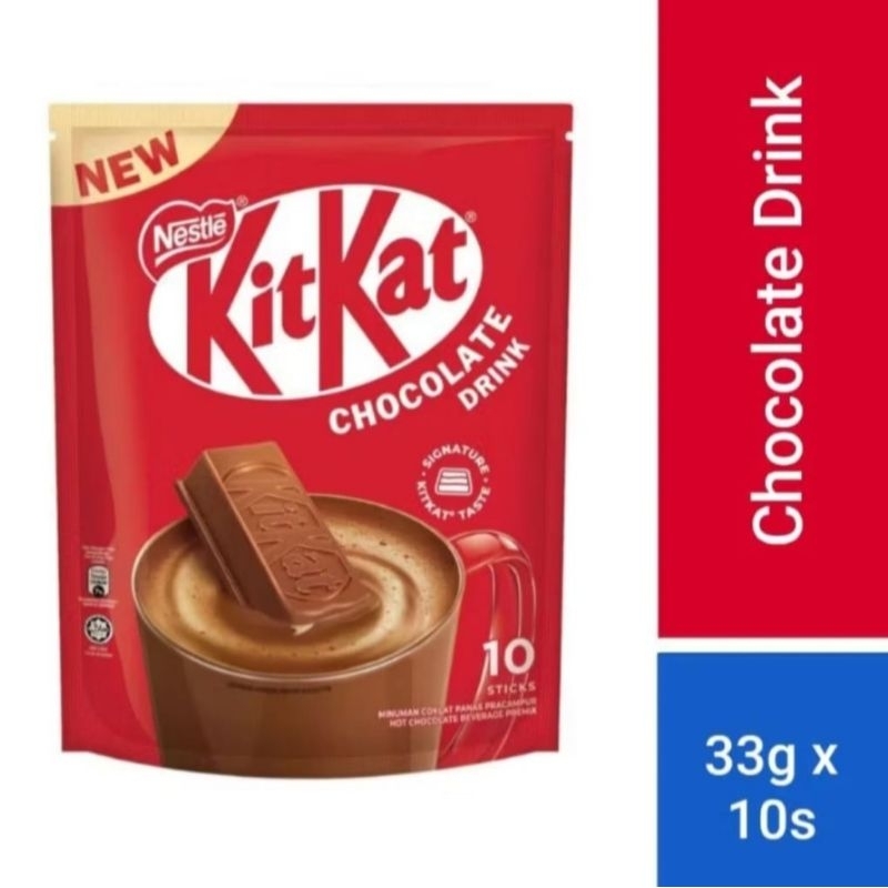 

KITKAT CHOCOLATE DRINK MINUMAN KIT KAT COKLAT SACHET PRAKTIS HOT CHOCOLATE DRINK