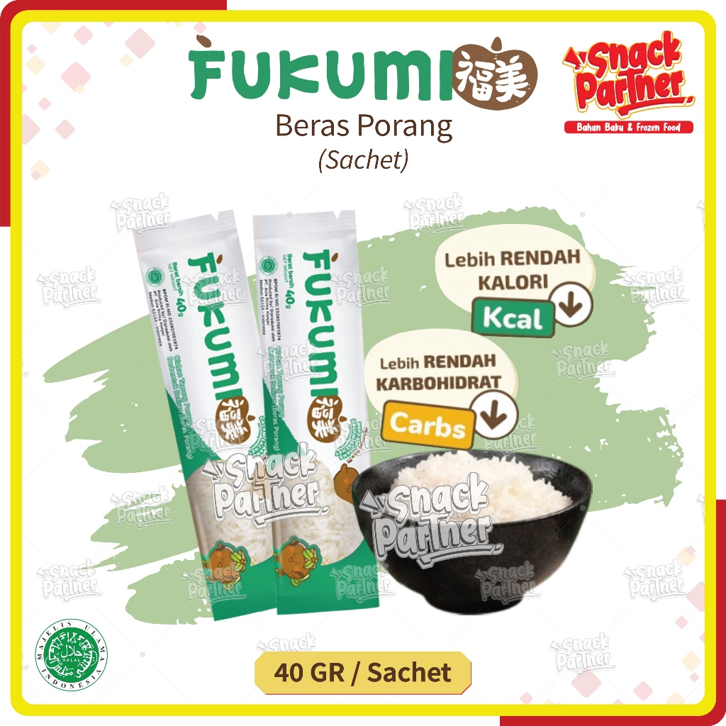 

FUKUMI Beras Porang 1 Sachet - Shirataki/Konjac Rice