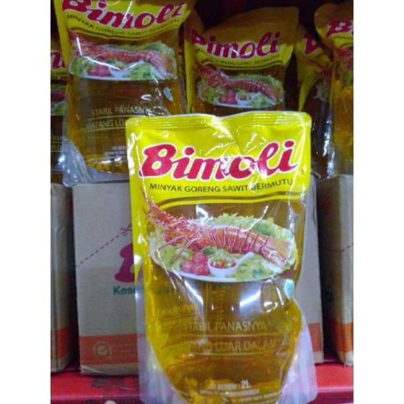 

Minyak goreng Bimoli 2ltr 1dus isi 6