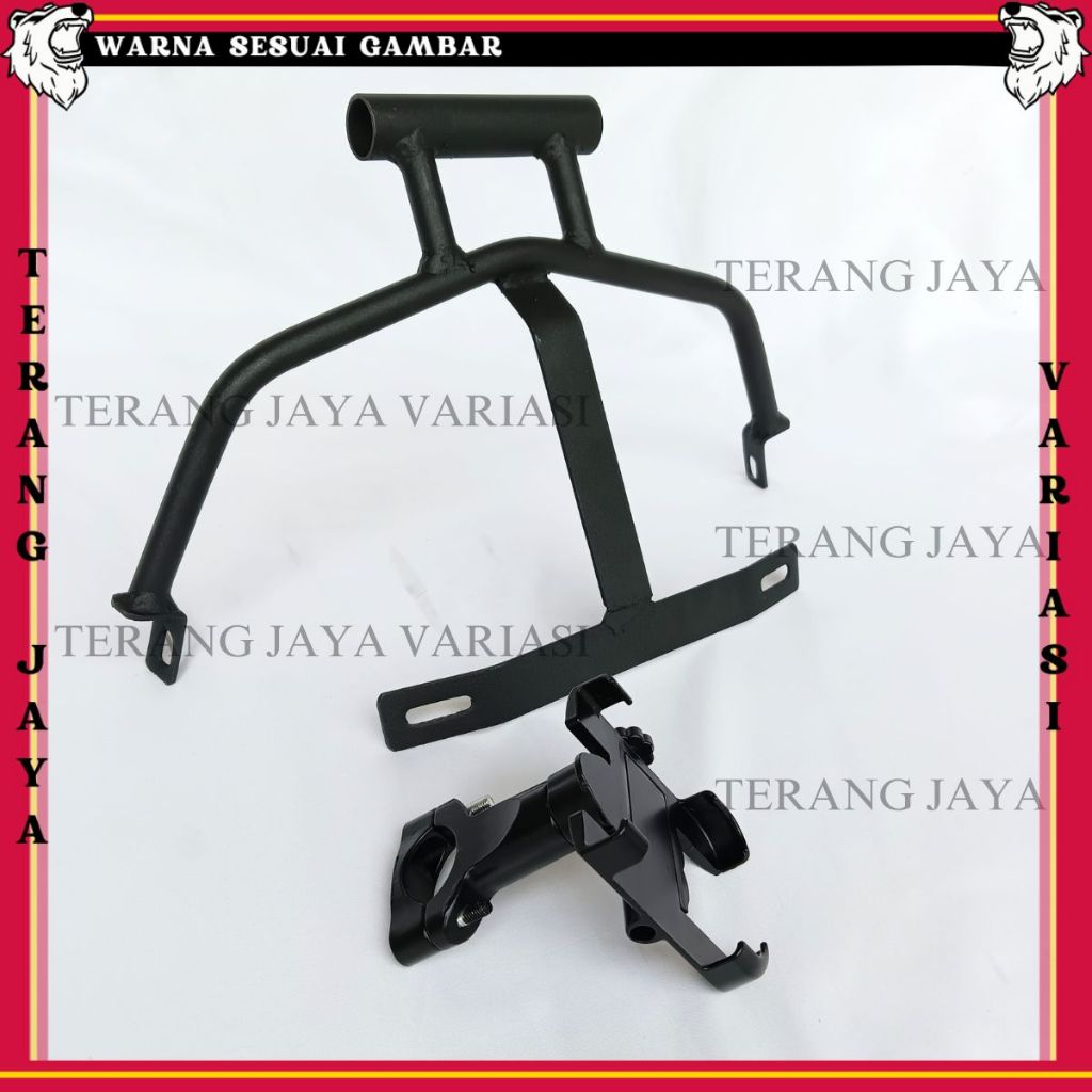 PAKET HOLDER GPS HP YAMAHA NMAX NEW PHONE HOLDER ALUMUNIUM STANG MOTOR BRAKET BRACKET BREKET HOLDER 