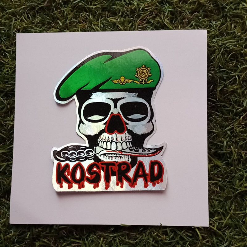 

stiker KOSTRAD TENGKORAK/stiker hologram glossy