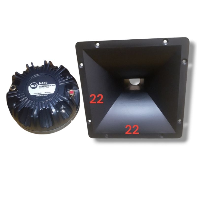 Tweeter RCF N450 Plus Corong Plastik Ukuran 22x22