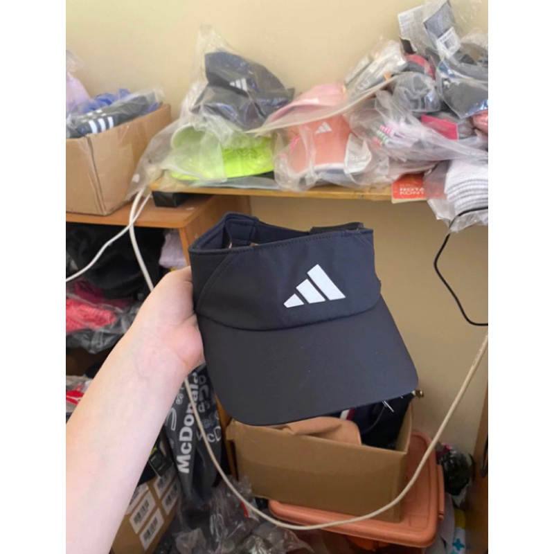 ADIDAS ORIGINAL Running Visor Cap/Topi Olahraga Hitam