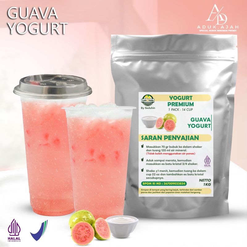 

MINUMAN GUAVA YOGURT 1KG/Minuman Bubuk Instan