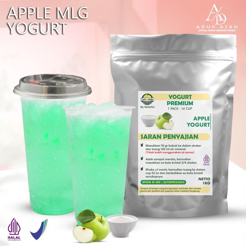 

MINUMAN APPLE MALANG YOGURT 1KG/ Minuman Bubuk Instan