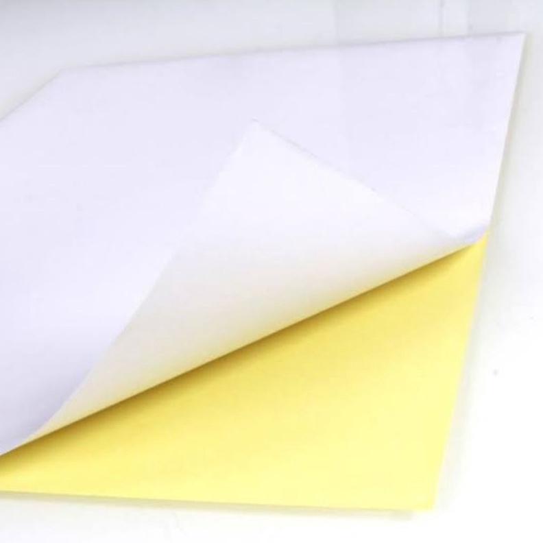 

KODE E1L 1 LEMBAR Kertas Stiker A4 Folio F4 HVS Kilap Kraft Artpaper Glossy Sticker Label Resi Murah