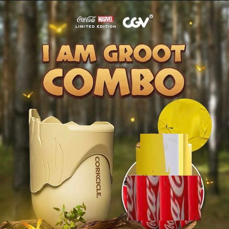 CORKCICLE x Marvel x Coca-Cola x CGV Official Tumbler Stemless 12oz Groot