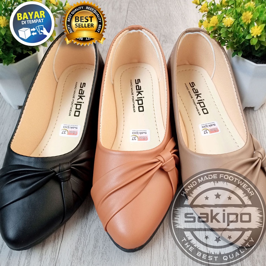 KODE T98V SEPATU BALET WANITA DEWASA FLAT SHOES PITA SAMPING NEVADA MURAH TRENDI TERBARU CANTIK MENA