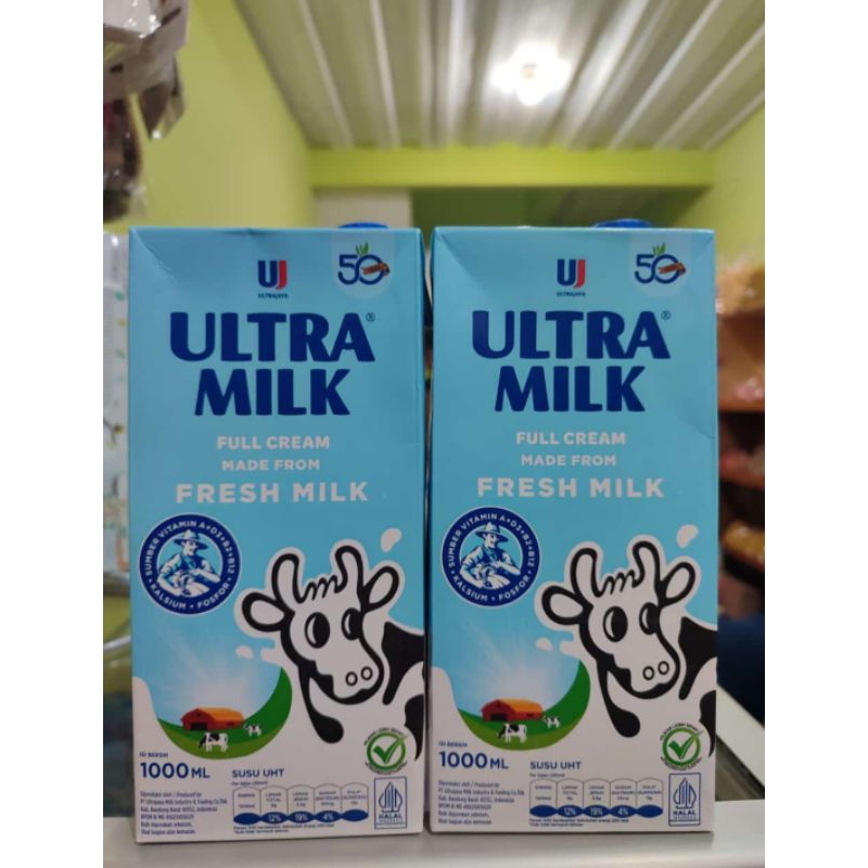 ULTRA MILK SUSU UHT FULL CREAM 1 LITER