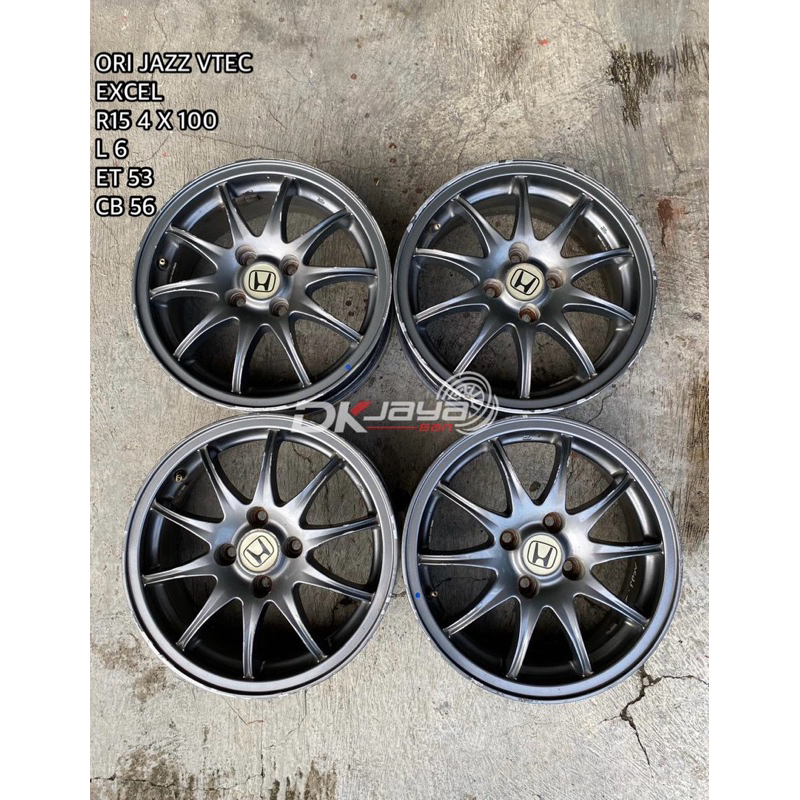 VELG ORI JAZZ VTEC R15 4x100 (HARGA UNTUK 4PCS VELG)