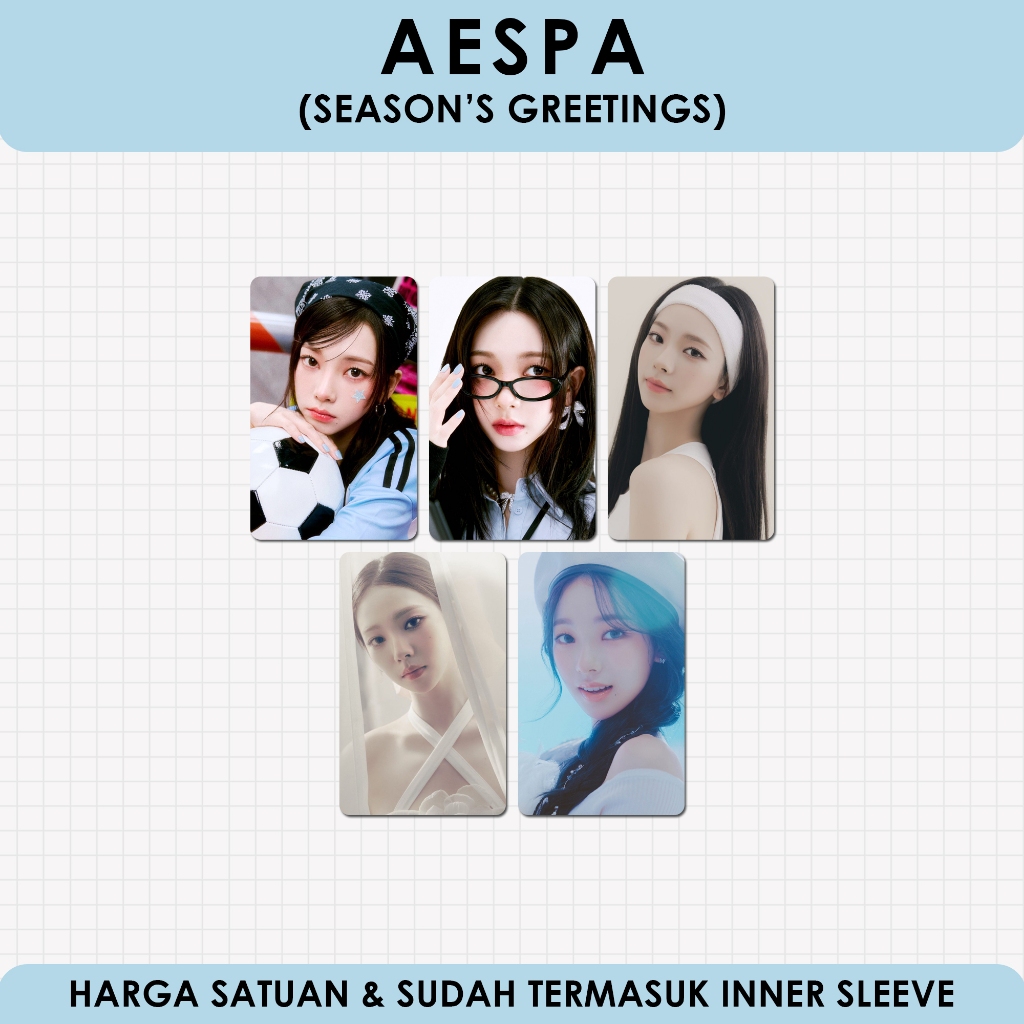UNOFFICIAL PHOTOCARD AESPA SEASON'S GREETINGS