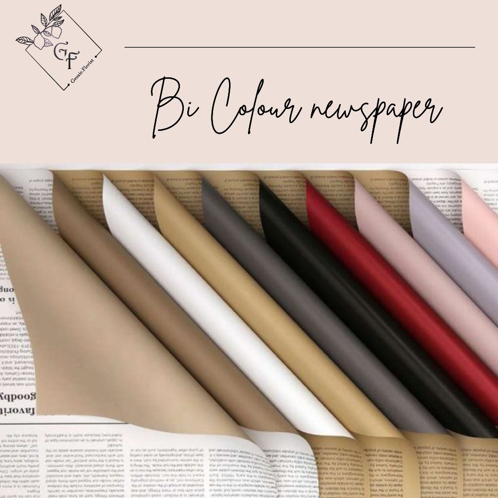 

TERLENGKAP NEWSPAPER BI COLOR FLOWER WRAPPING KERTAS BUKET PEMBUNGKUS BUNGA MOTIF KORAN TWO SIDE