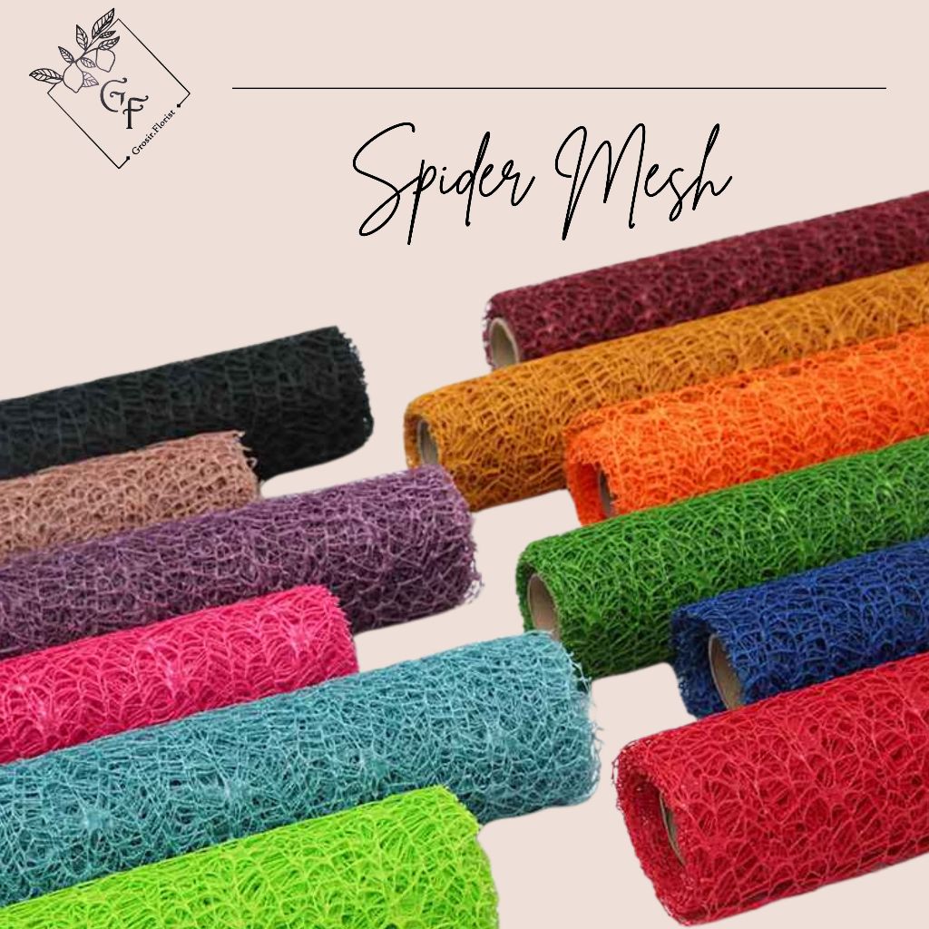 

TERLENGKAP FLOWER MESH KOREAN SPIDER NET Jaring Net Roll JARING BESAR POLYNET Spider Mesh Roll Bentuk Jaring Laba Laba