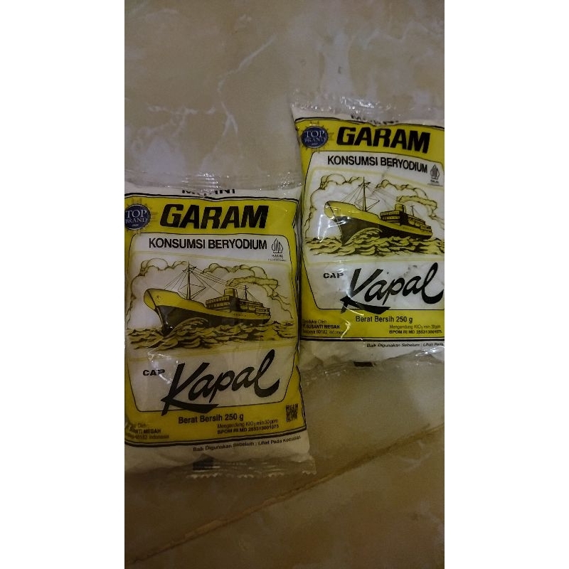 

Garam halus cap kapal 250g bundling 5pcs