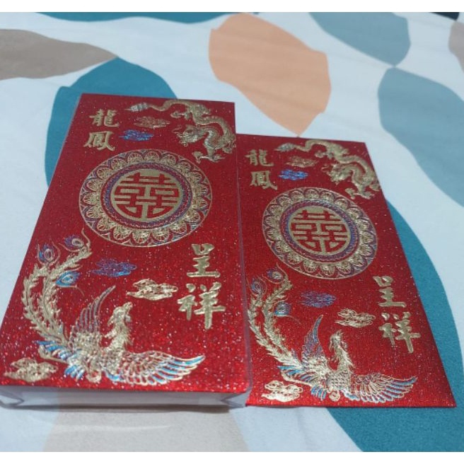 

HJ6 Angpao Panjang Pernikahan Angpau Wedding isi 2 pcs