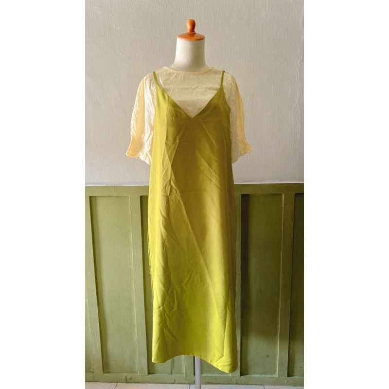 dress lengan pendek balon