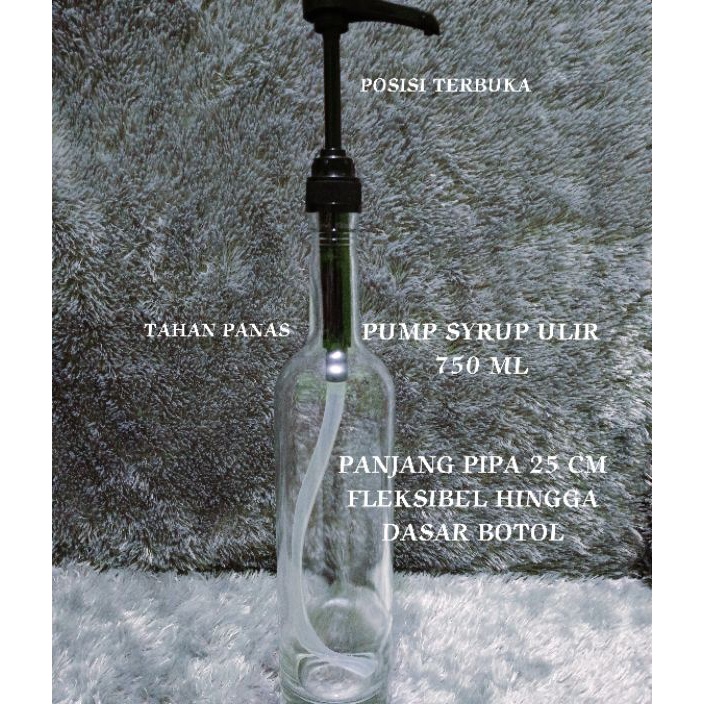 MURRRMERRR pump syrup botol kaca pump sirup ulir universal