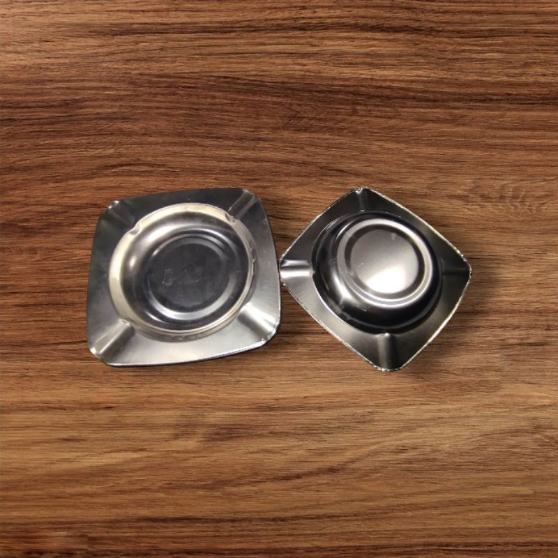 Asbak Rokok Kotak Stainless Asbak Kotak Minimalis