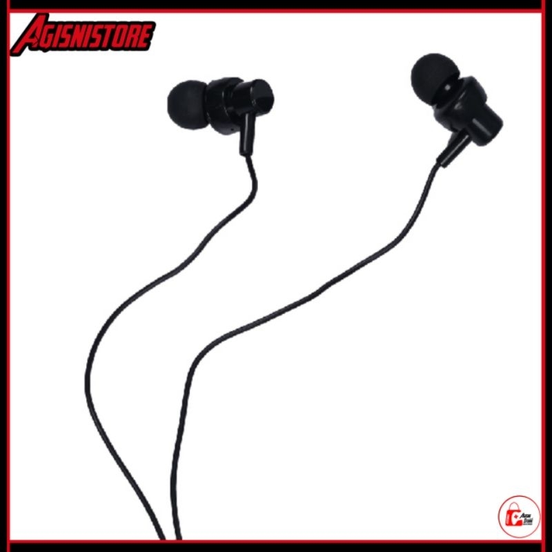 REDSKULL RSEW02 Wired Headset Black & White (dengan karet telinga)