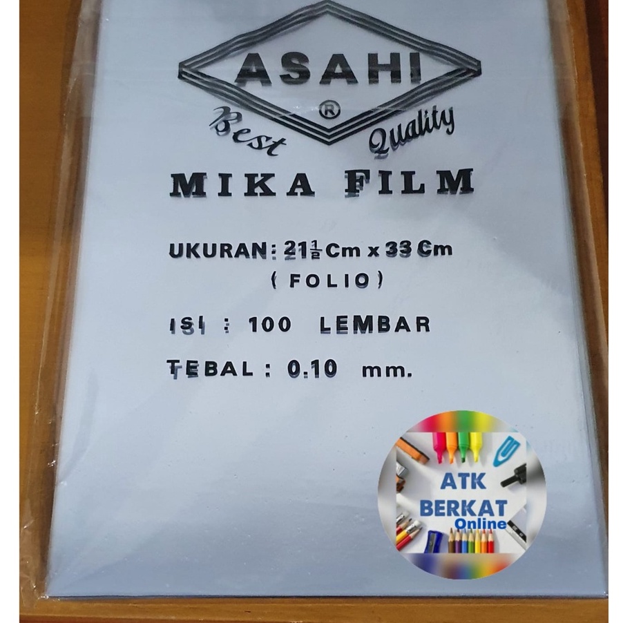 

Kilat Cover mika plastik jilid 1 mm FOLIO A4