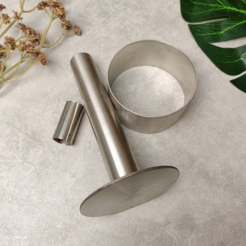 Penekan adonan donat bahan stainless Foodgrade satu set