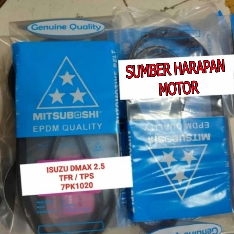 FAN VAN V BELT TALI KIPAS 7PK1020 DMAX D-MAX 2.5CC TFR TPS 7PK-1020