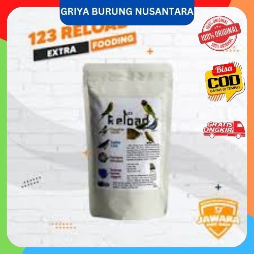 Reload by 123 Nutrient Extra Fooding Burung Kenari Finch Gold Amadin Lovebird Pleci