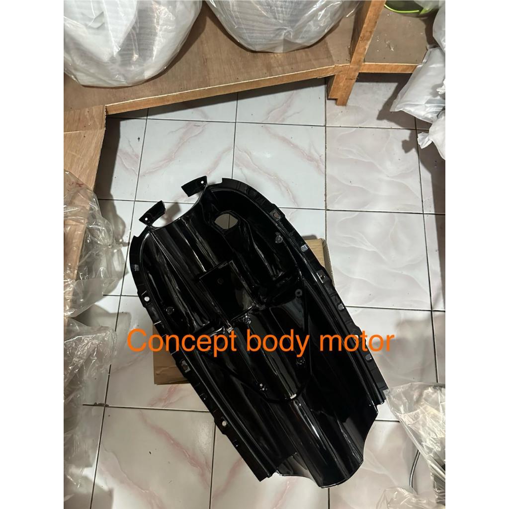 Cover Dek Kunci Kontak/Cover Dashboard Scoopy Karbu Lama Old 2010 2011 2012 Hitam