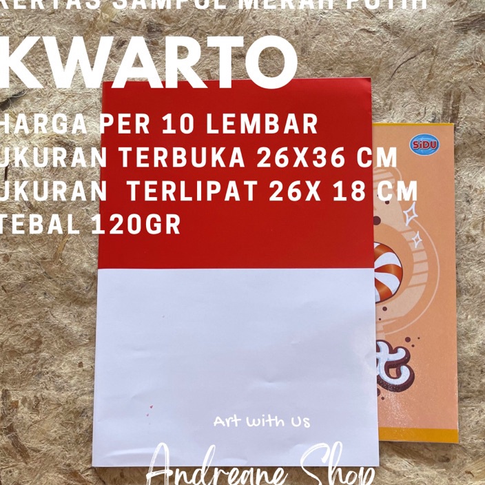 

Unggul Kes Sampul Kwarto MERAH PUTIH 1 lbr