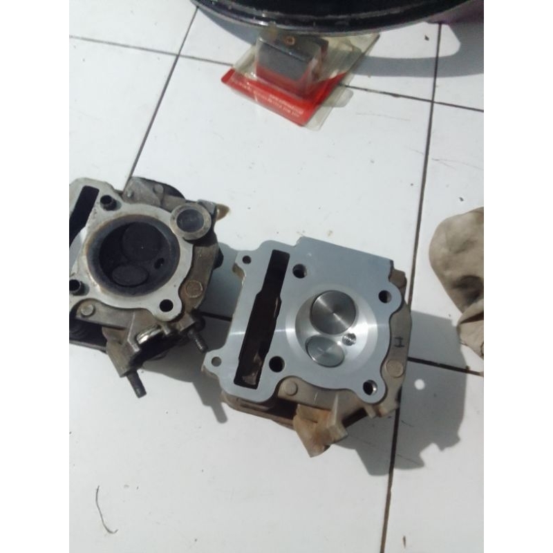 paket 150cc -59free head mio klep 28/24 30/25 intake kotak drat busi panjang