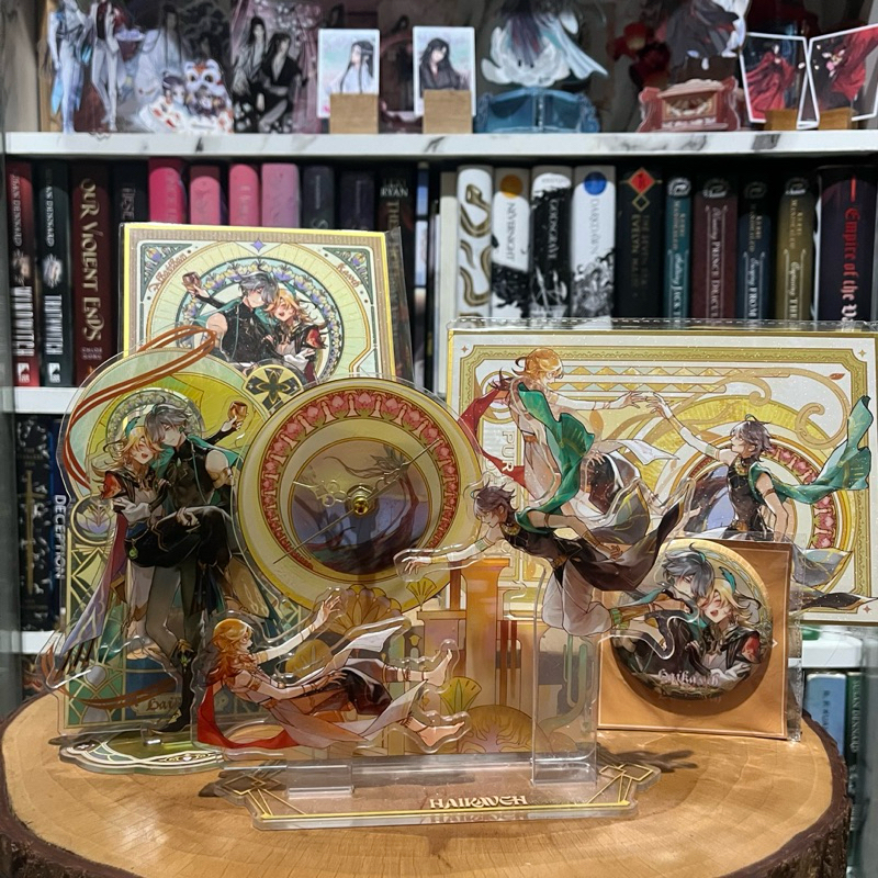 Haikaveh Alhaitham x Kaveh Sumeru Tiket Genshin Impact Shidamonze Akrilik Jam Standee Keychain
