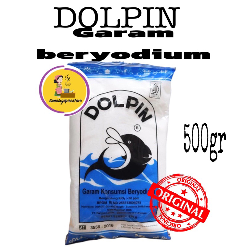 

Garam Dolphin/ Garam Meja/ Garam Beryodium 500gram / 1Kg