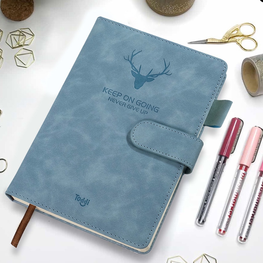 

Langka Buku Catatan an Notebook Cover Kulit Magnetic Buckle A5 TL5