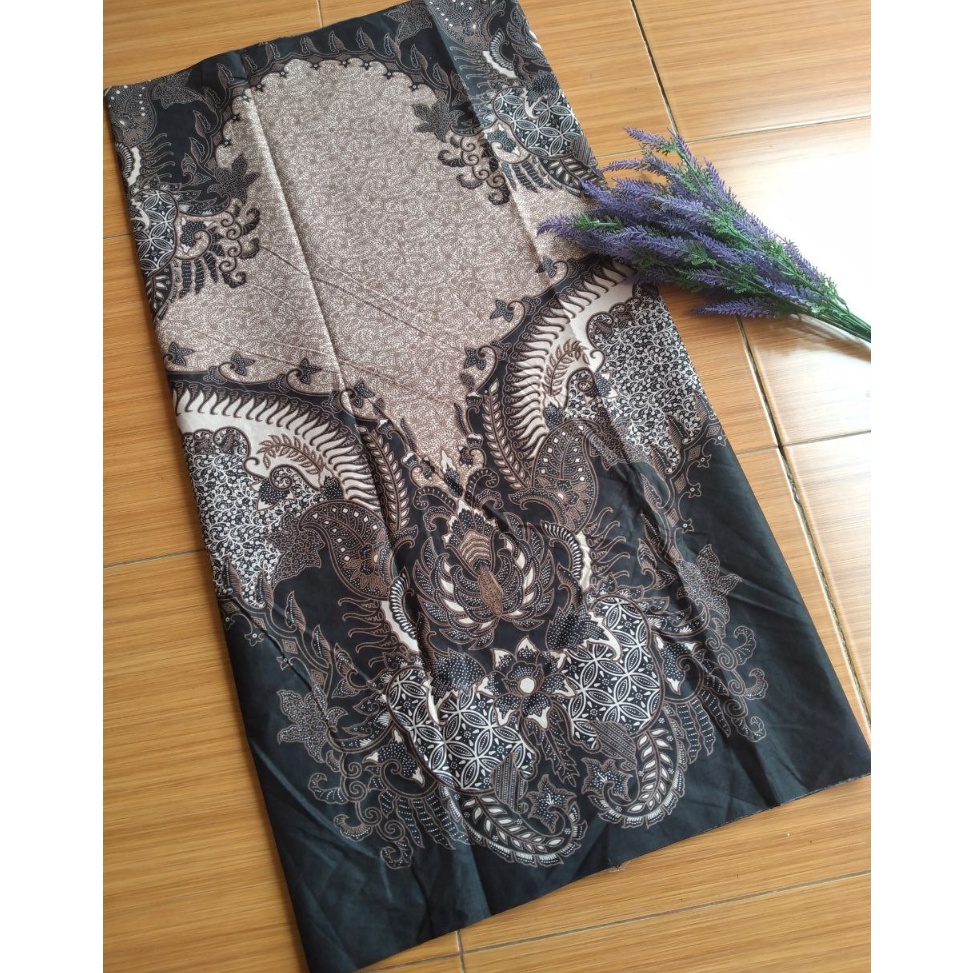 KODE H62I Kain Panjang Motif Daun Putri Malu Kain Batik Pekalongan Kain Batik Bahan Katun Printing