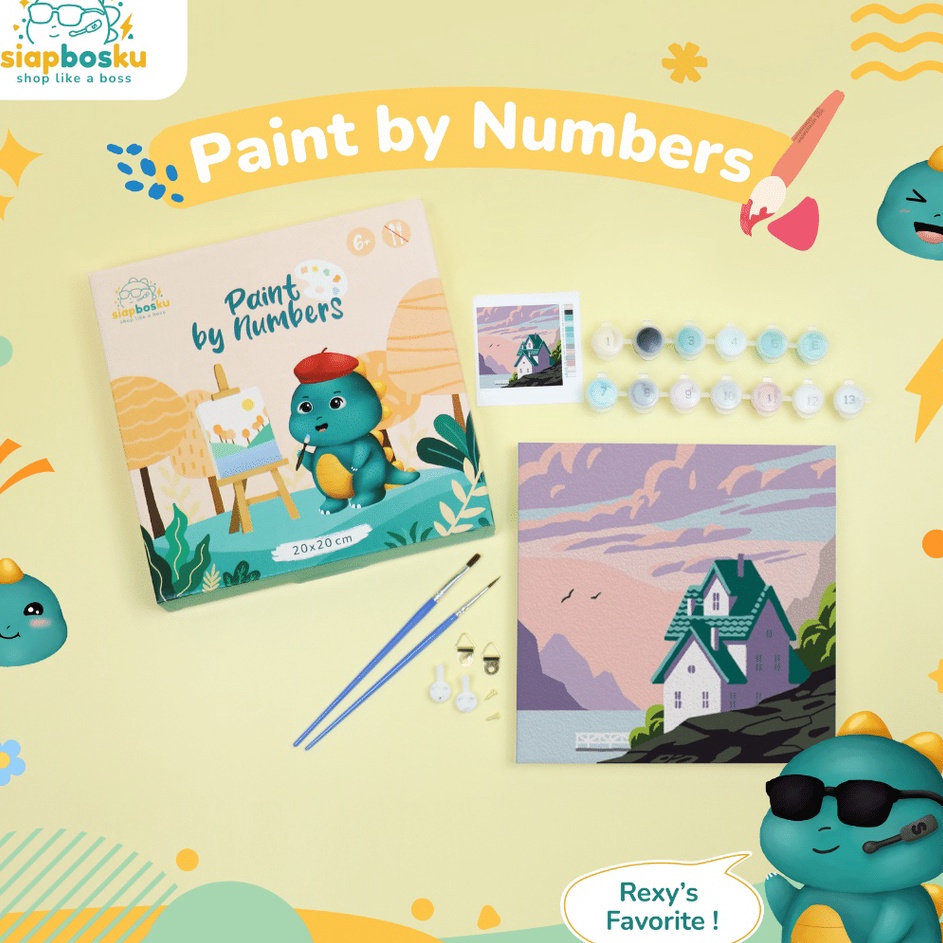 

Garansi Toko PAINT BY NUMBER 2x2 CM AESTHETIC LANDSCAPE KANVAS PAINTING KIT WITH FRAME SIAP LUKIS