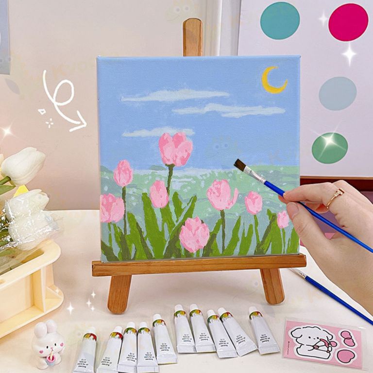 

Diskon Minggu Ini Paint by Number Aestethic Set Melukis Kanvas Mewarnai Melukis Cat Air Canvas