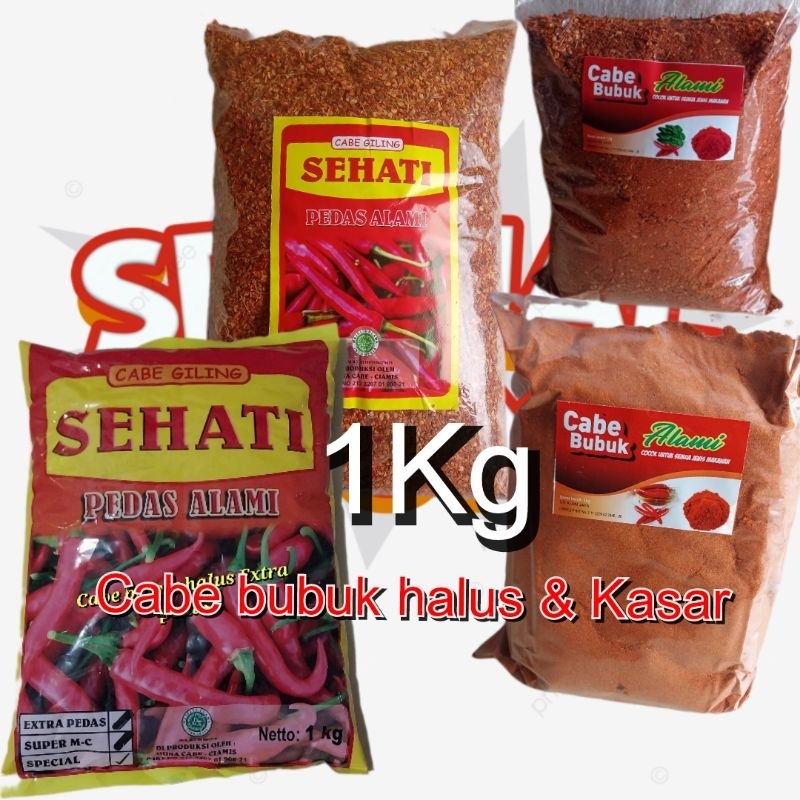 

ADY78 1Kg & 500gr Cabe Bubuk Kasar AROMA DAUN JERUK
