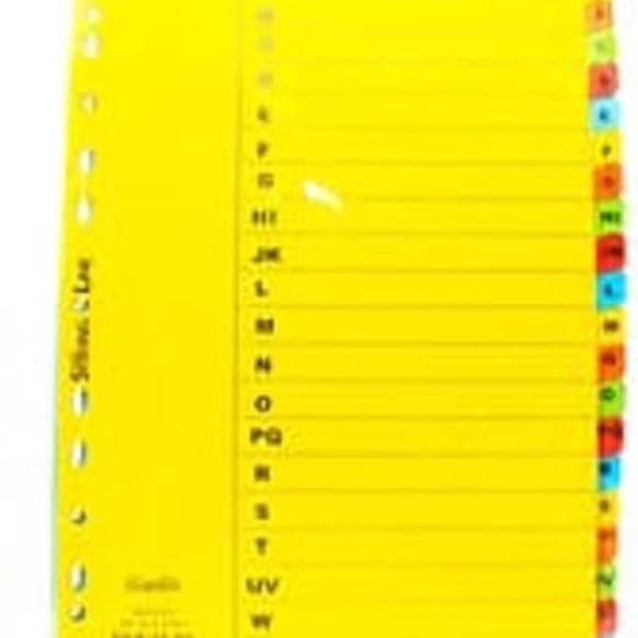 

Pilihan DIVIDER PEMBATAS BANTEX AZ A4 643 1 SET LT2