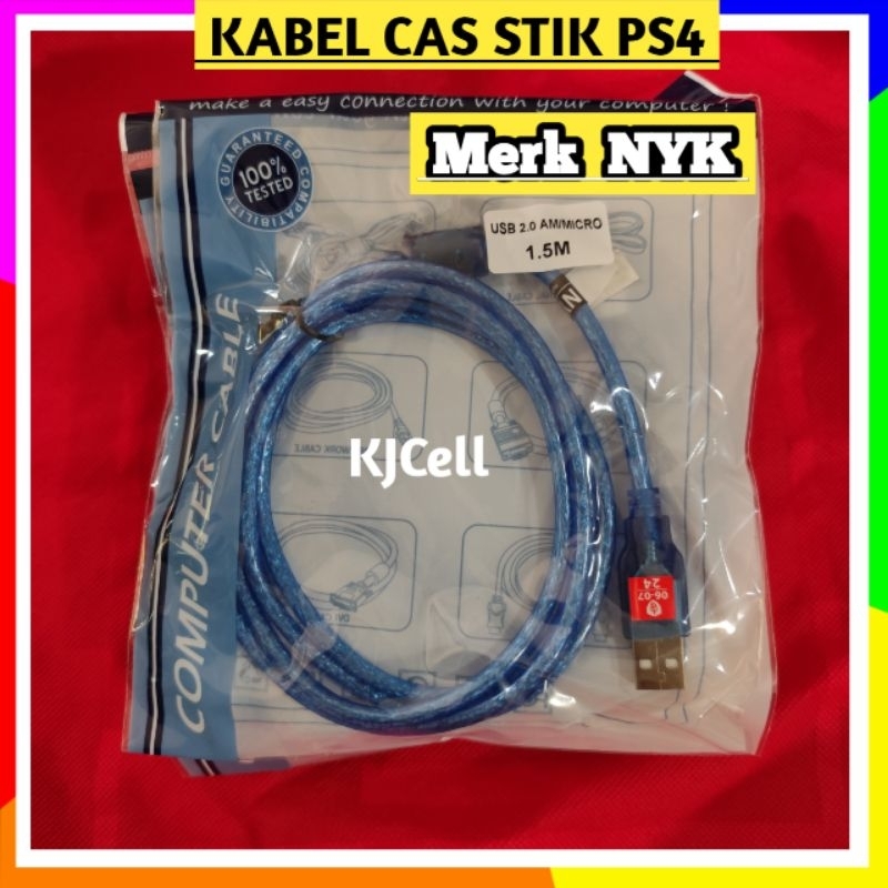 KABEL STIK USB STICK PS 4 MICRO USB NYK CHARGER STIK PS4 & HP