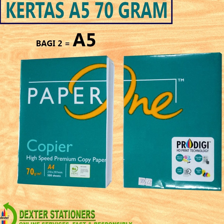 

HJ6 KES HVS A5 7GRAM KES A5 7GR PUTIH DAN WARNA PAPERONE COPYPAPER A4 BAGI 2 PRINT RESI