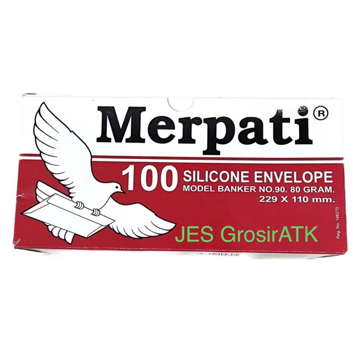 

HJ6 MERAH Amplop Meati 9 Amplop Surat Putih 8 gr 229x11mm