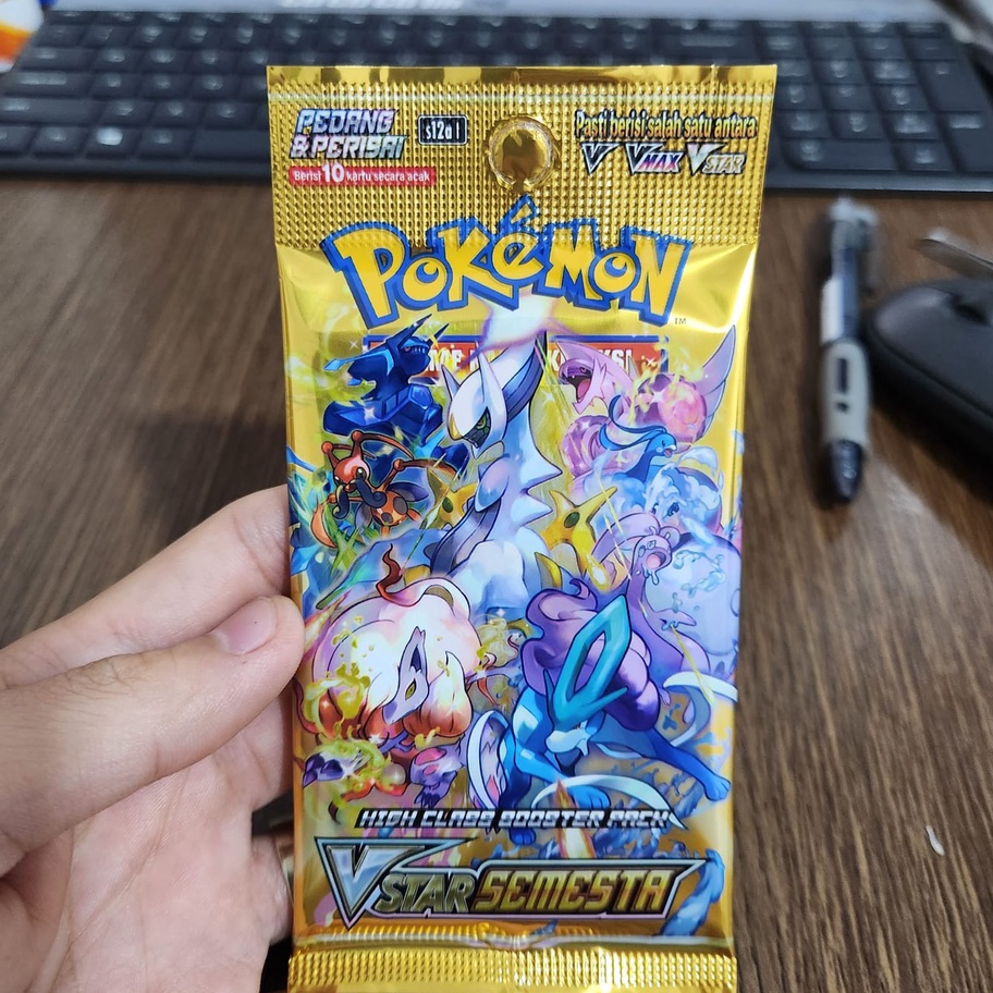 KELUARAN TERBARU Kartu Pokemon Indonesia  Booster Pack VStar Semesta  S12a 1 Booster pack