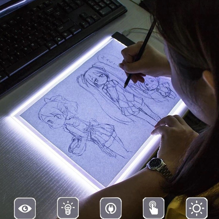 

Ready Ekonomis Graphics LED Drawing Board A5 Size with ThreeLevel Dimming Backlight