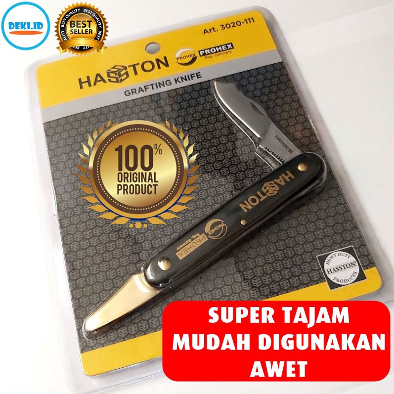 Penjualan Terkini Pisau Grafting Okulasi Lipat Saku Stek Cangkok Ranting Pohon Prohex Hasston 32111 