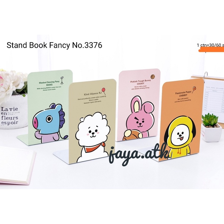 

Limit BOOK END PEMBATAS BUKU BESI LUCU FANCY KARAKTER MAGAZINE HOLDER PENYANGGA BUKU
