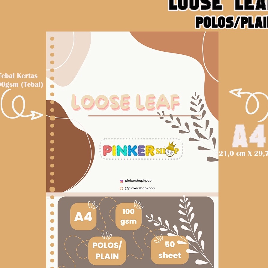 

Bonuskan A4 Loose leaf HVS 1gsm POLOS by pinkershop